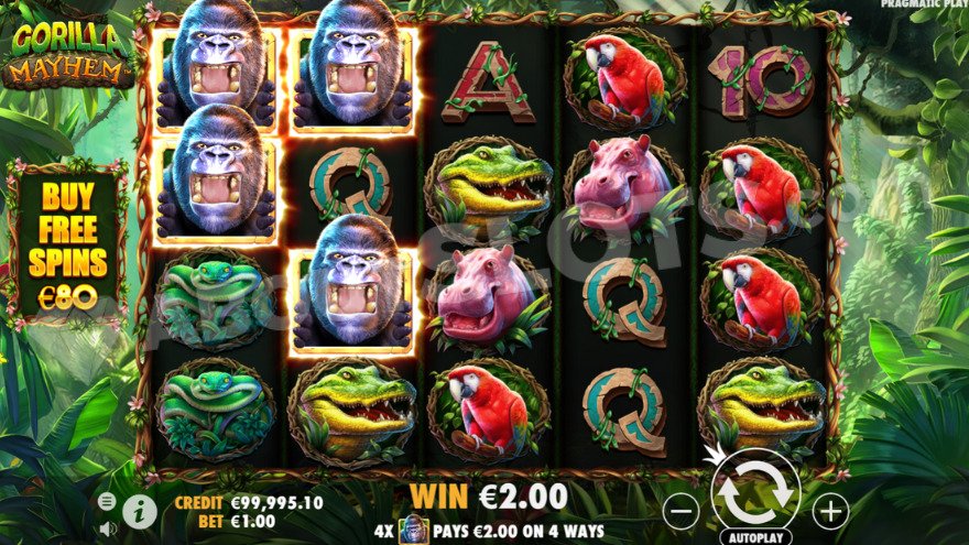 Gorilla Mayhem Slot Demo