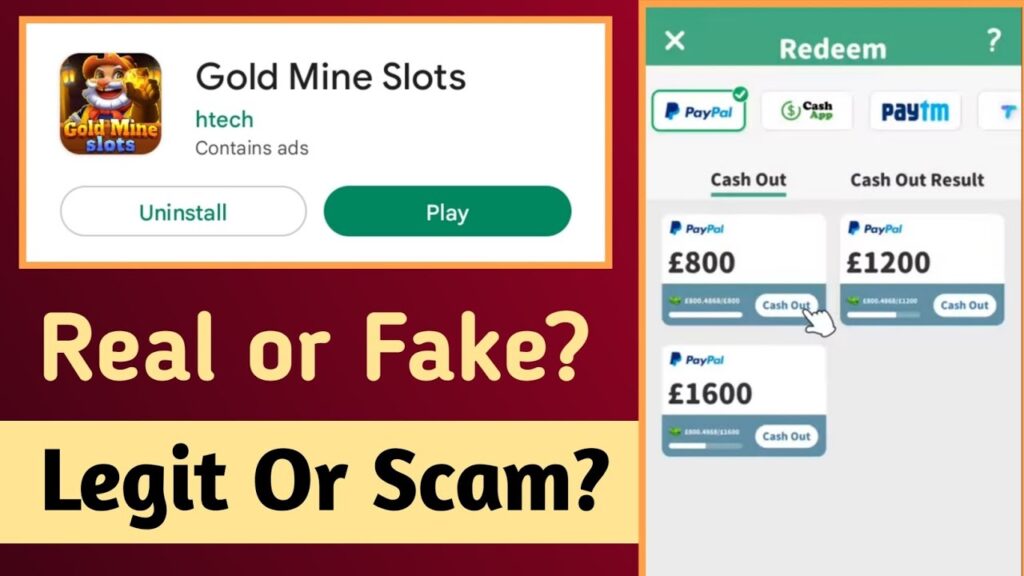 does gold mine slots pay real money